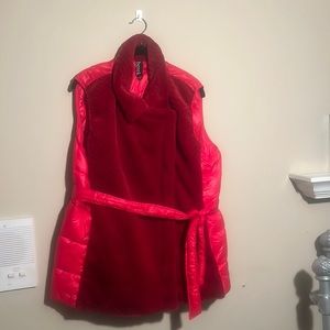 Luxurious Fur Vest ~ color: (Red) ~ sizes: (XL) (L)